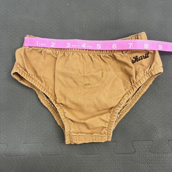 Carhartt Tan Brown Baby Boy Diaper Cover Bottoms Baby 3-6 months FS BnftsCharity - Picture 6 of 6
